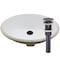 Novatto Oval Undermount White Porcleain Sink with Oil Rubbed Bronze Drain Set NP-U191307ORB - alternate 1
